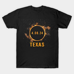 Total Solar Eclipse April 8 2024 Eclipse 4.08.24 Texas T-Shirt